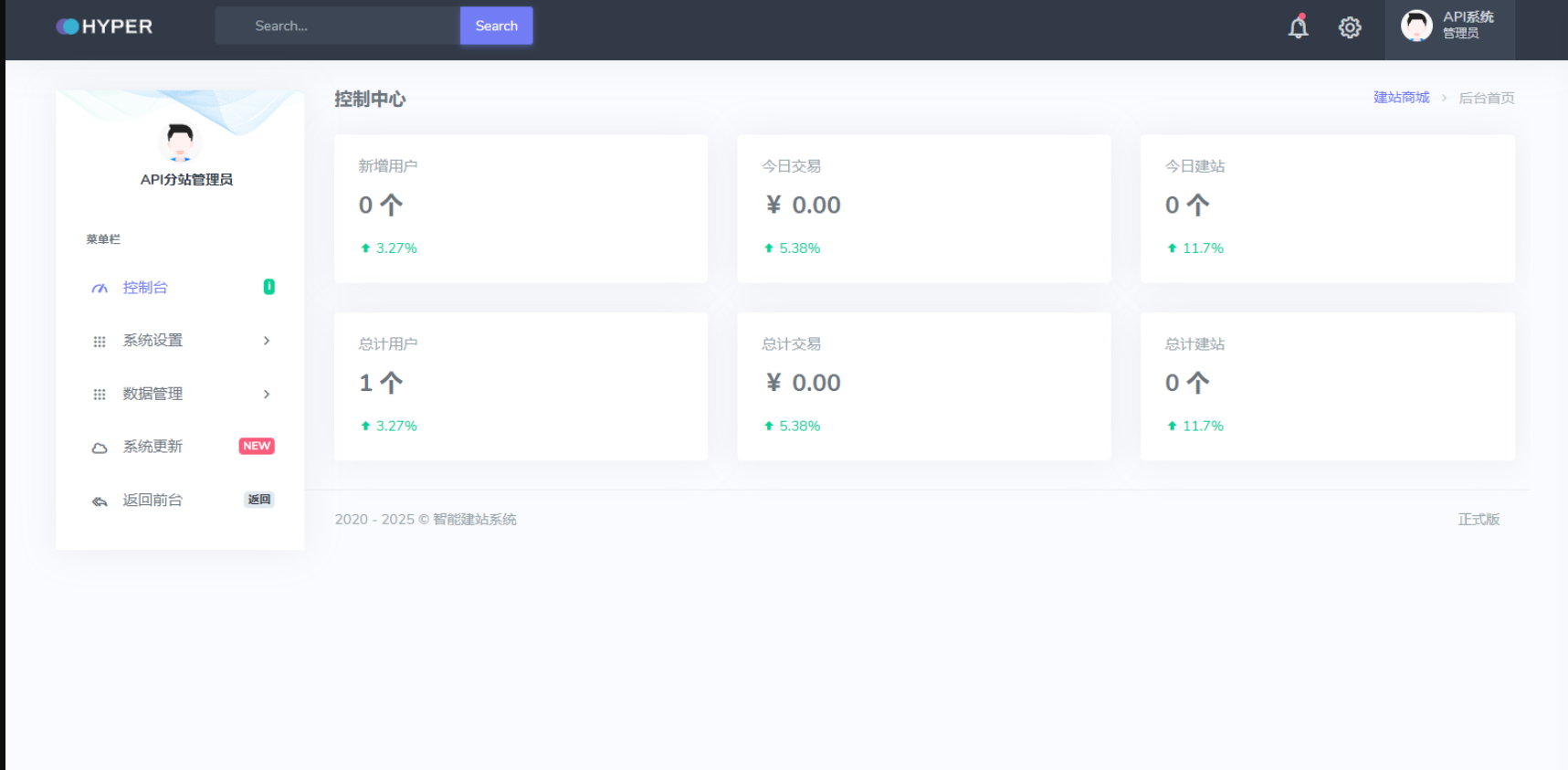 2025最新宝塔API一键建站系统源码