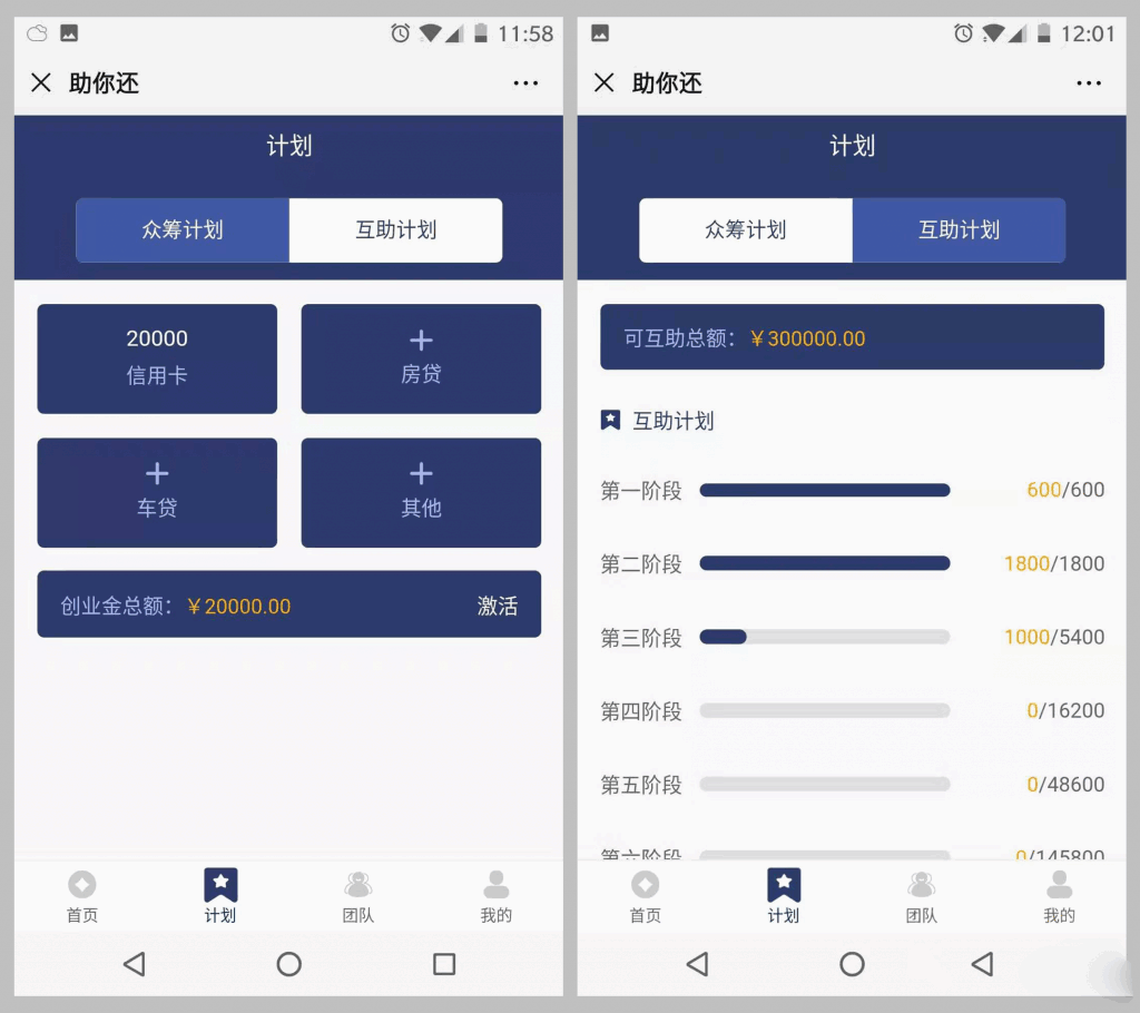 最新有钱还系统源码 | 人人还众筹还钱模式还贷系统源码(图2)